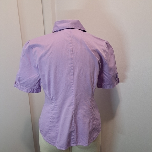 Ann Taylor LOFT Fitted button up shirt Size 8 Lavender - Picture 12 of 12